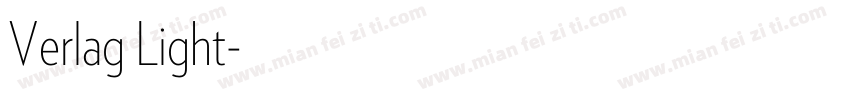 Verlag Light字体转换